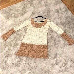 A’REVE beautiful laced tunic long sleeve